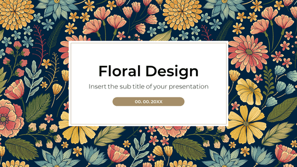 Floral Design Free Google Slides PowerPoint Template