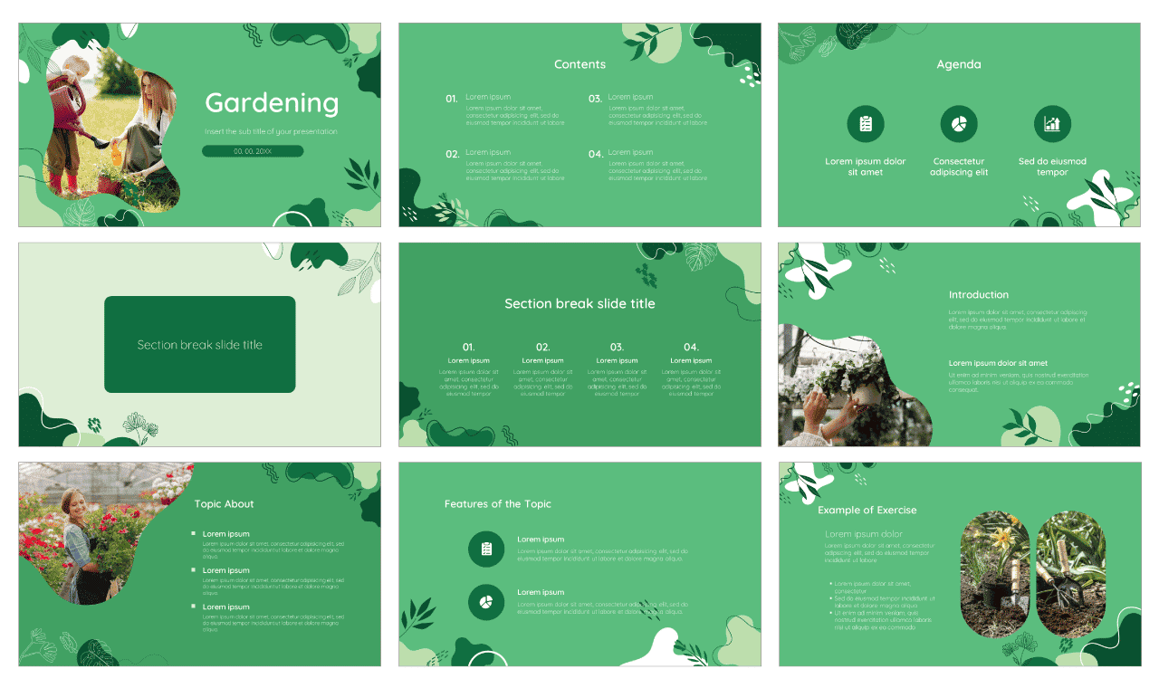 Gardening Free Google Slides Theme PowerPoint Template