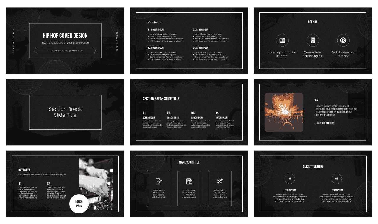 Hip Hop Culture Free Google Slides Theme PowerPoint Template