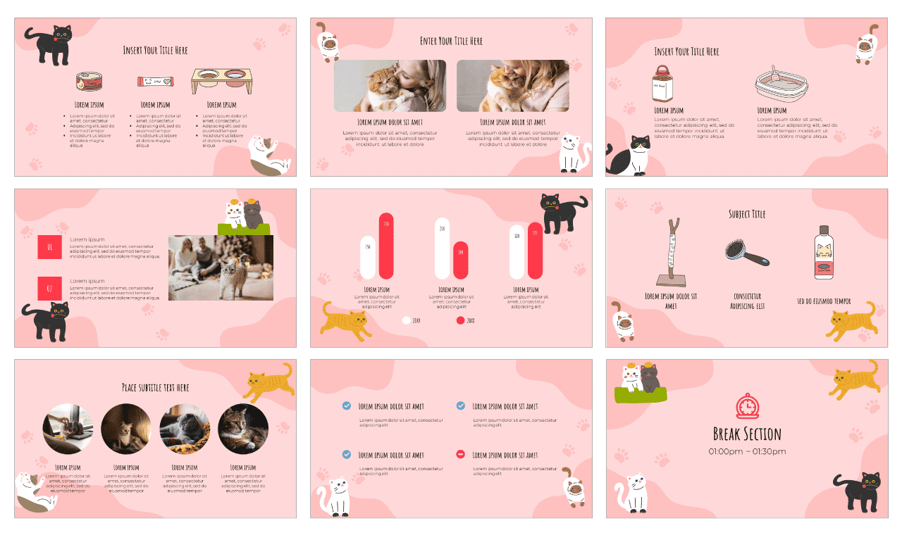 International Cat Day Google Slides Theme PowerPoint Template Free Download