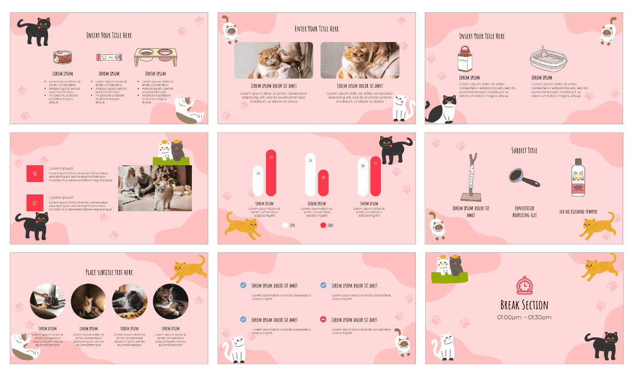 cat powerpoint template