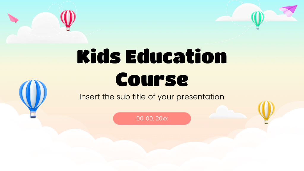 Education presentation - Free PowerPoint templates Google Slides theme