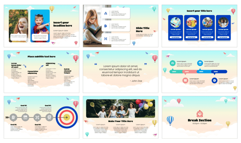 Kids Education Course Free Google Slides PowerPoint Template