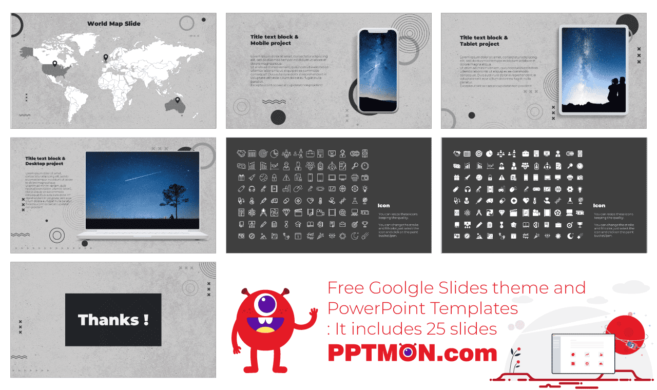 Modern Company Profile Presentation Background Design Free Google Slides Theme PowerPoint Template