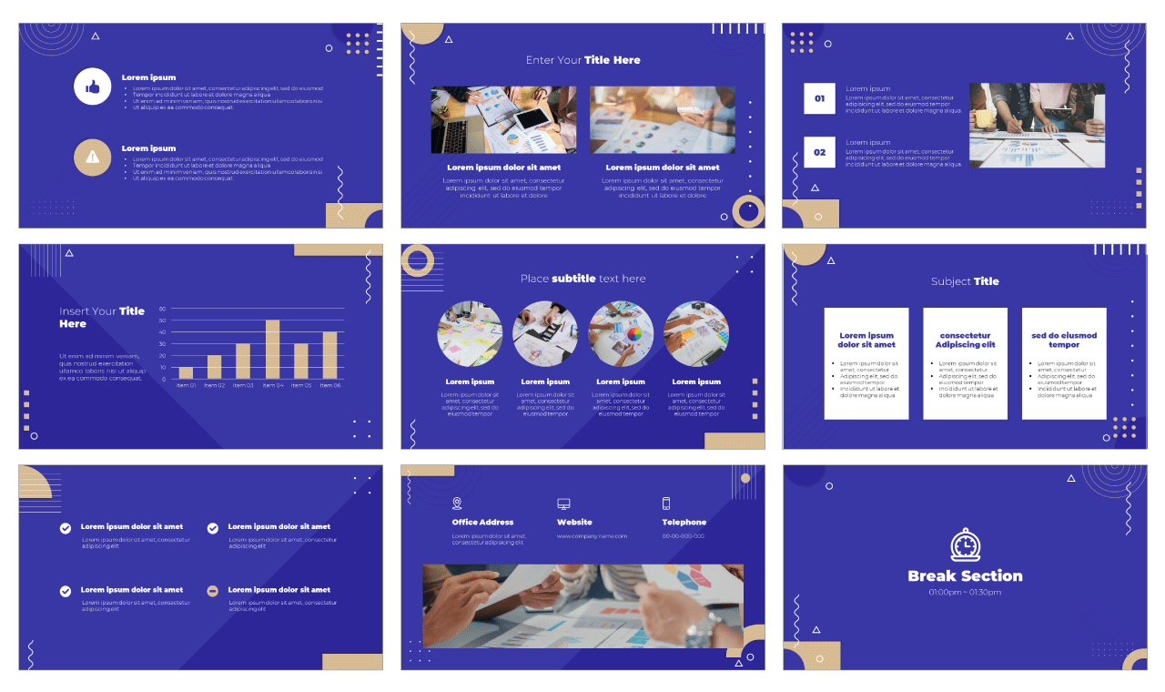 Modern Learning Google Slides Theme PowerPoint Template Free Download
