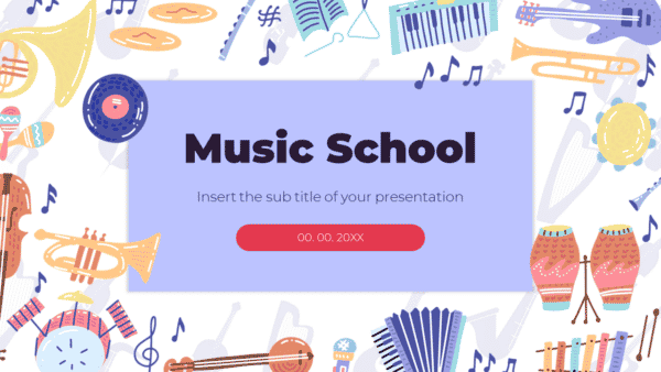 Music School Free Presentation Template