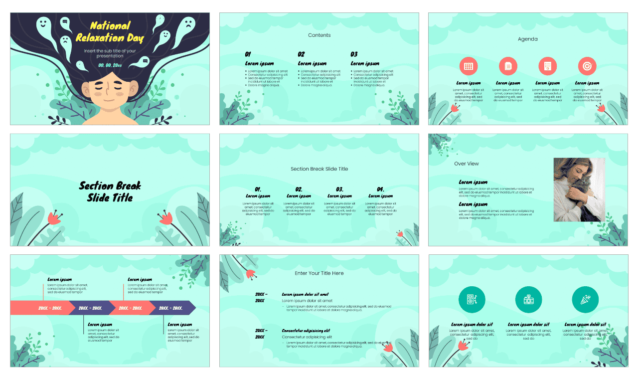 Relaxation Techniques PowerPoint Template and Google Slides Theme