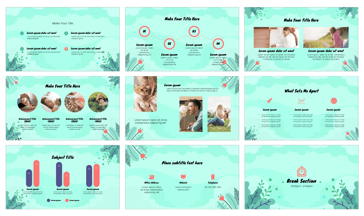 National Relaxation Day Google Slides PowerPoint Template Free Download