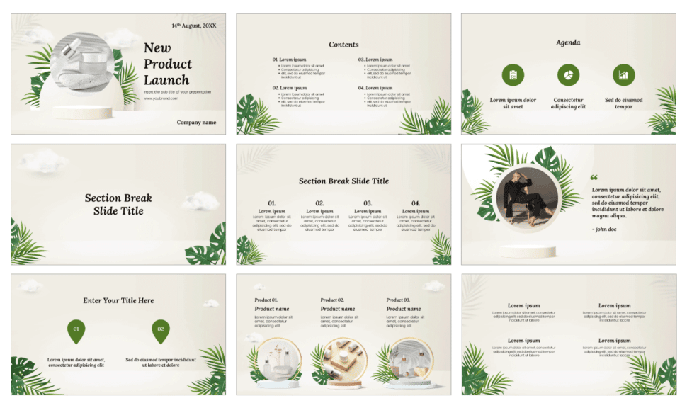 New Product Launch Free Google Slides Theme PowerPoint Template