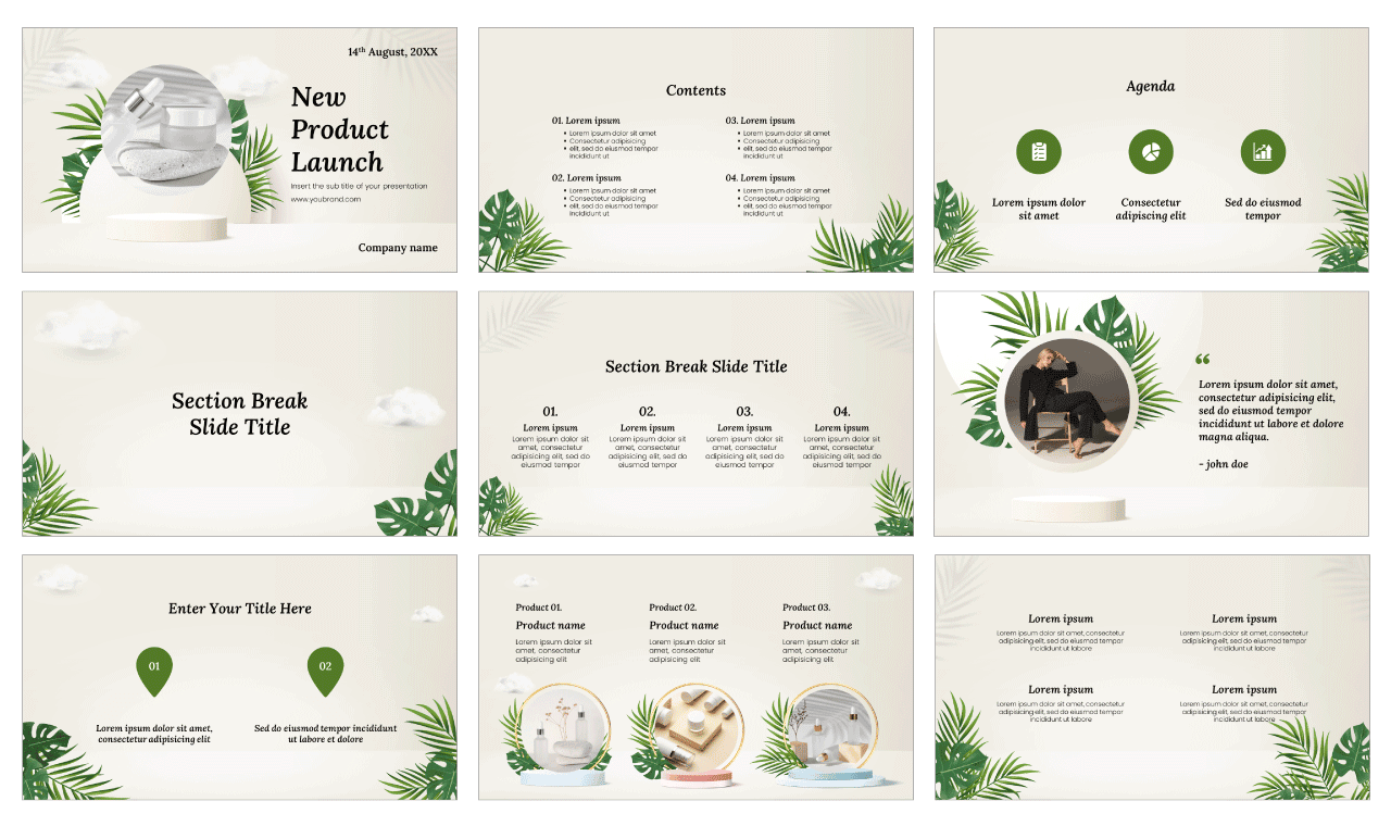 New Product Launch Free Google Slides Theme PowerPoint Template