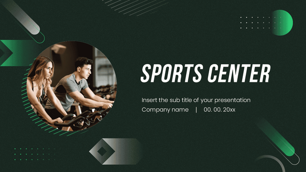 Sports Center Free Presentation Template