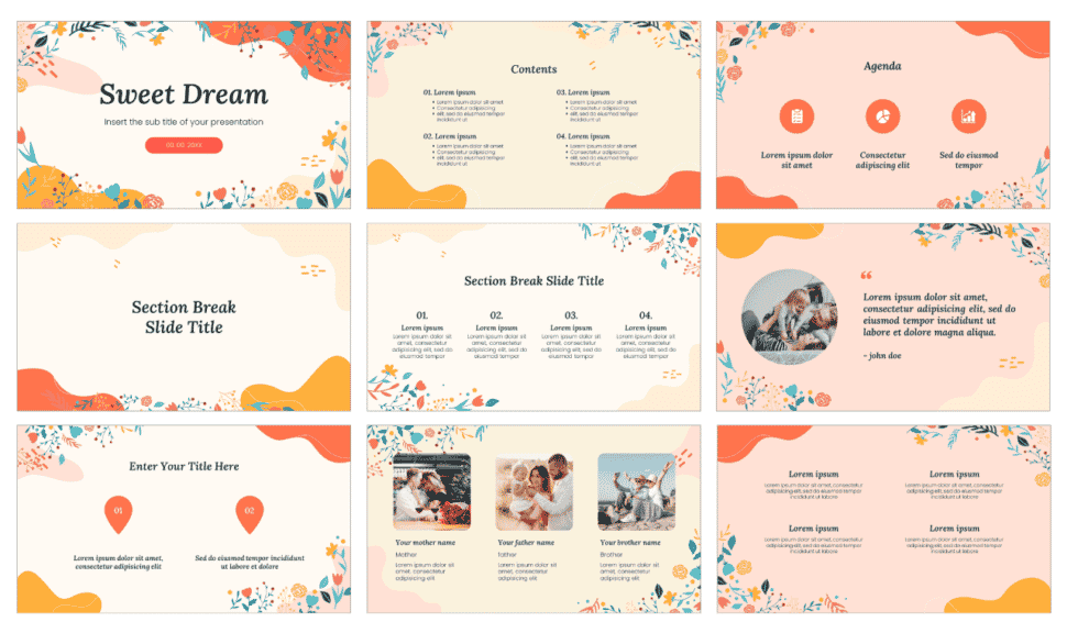 Sweet Dream Free Presentation Template