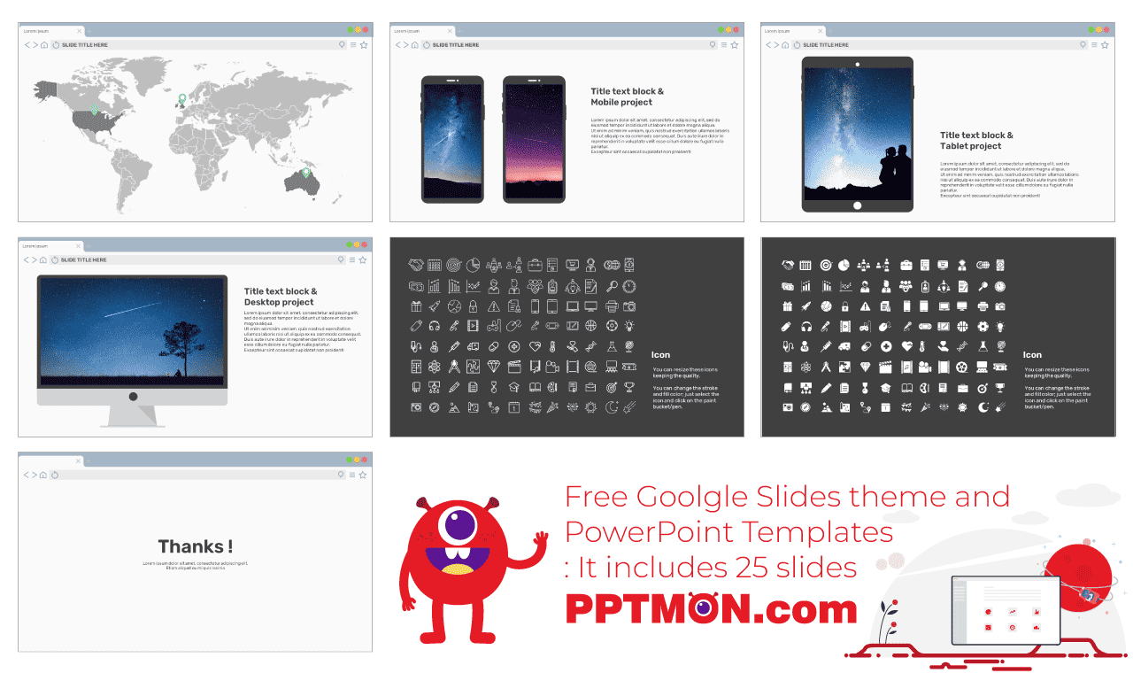 Web Browser Concept Presentation Background Design Free Google Slides Theme PowerPoint Template