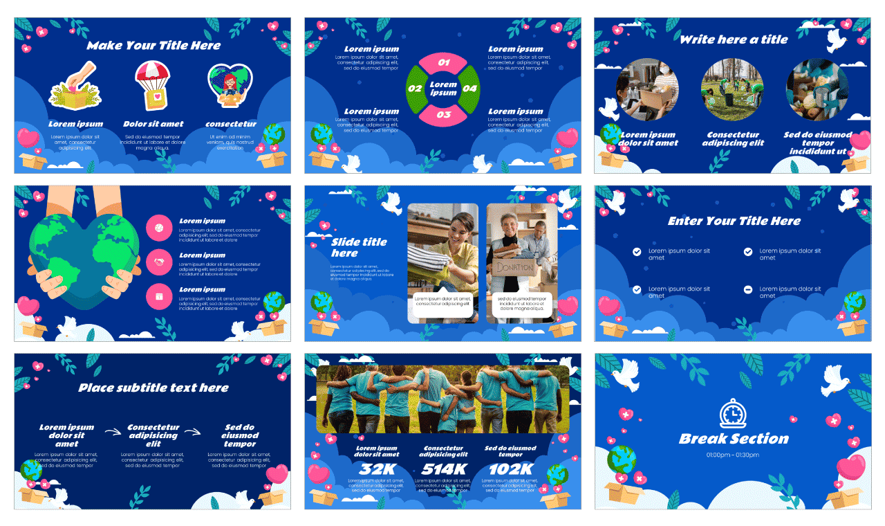 World Humanitarian Day Google Slides Theme PowerPoint Template Free Download