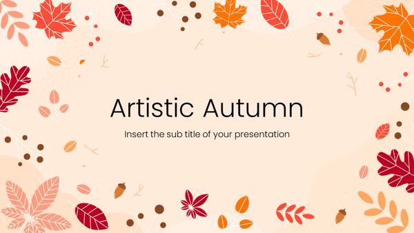 Artistic Abstract Autumn Free Google Slides PowerPoint Template