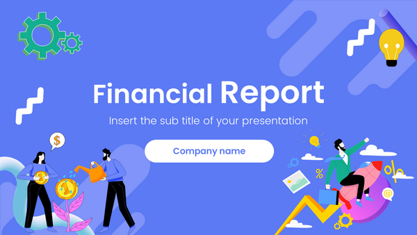 Financial Report Free Google Slides Theme PowerPoint Template