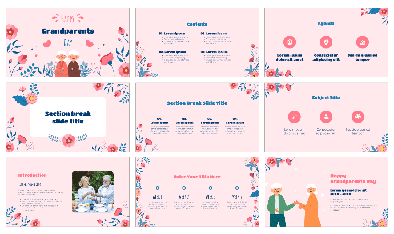 Happy Grandparents Day Free Google Slides PowerPoint Template