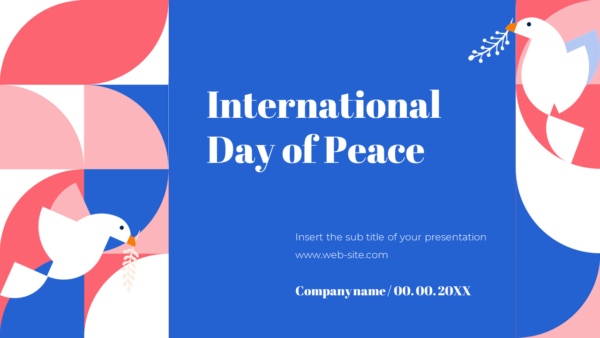 International Day of Peace Free Google Slides Theme PowerPoint Template