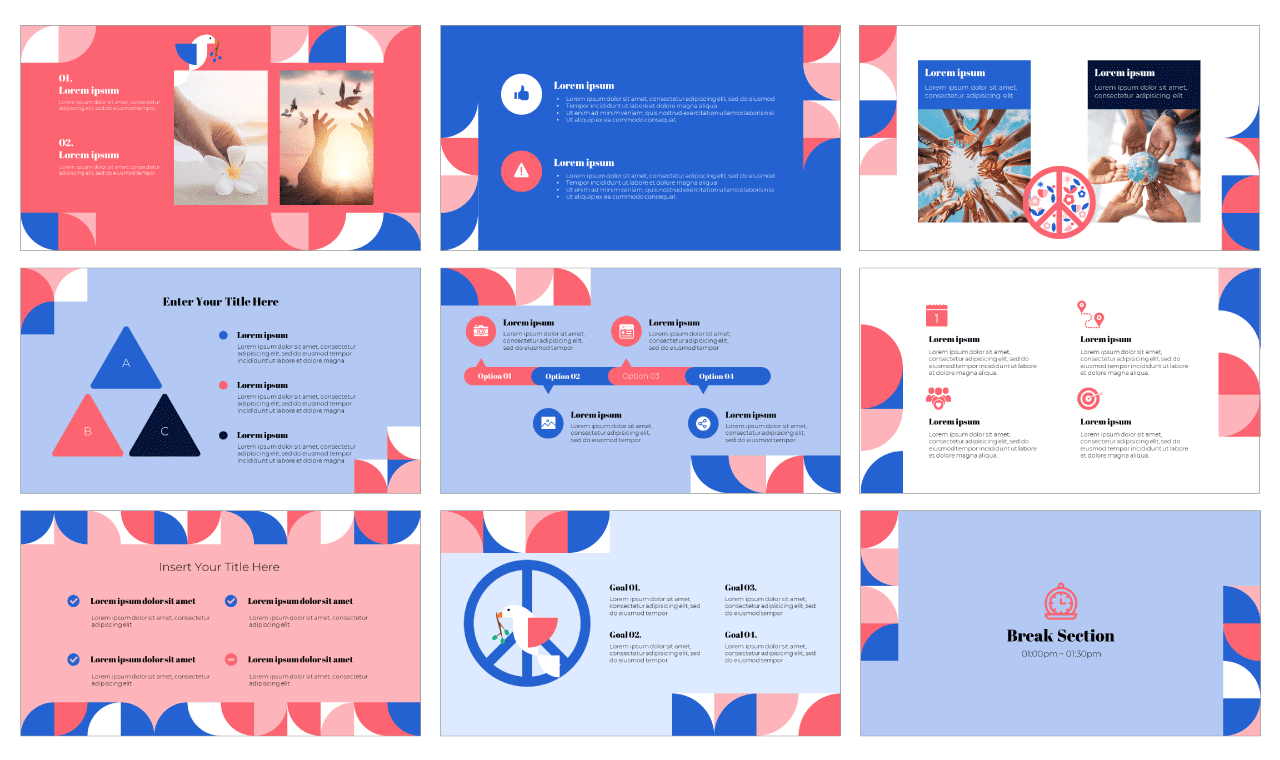 International Day of Peace Google Slides PowerPoint Template Free Download