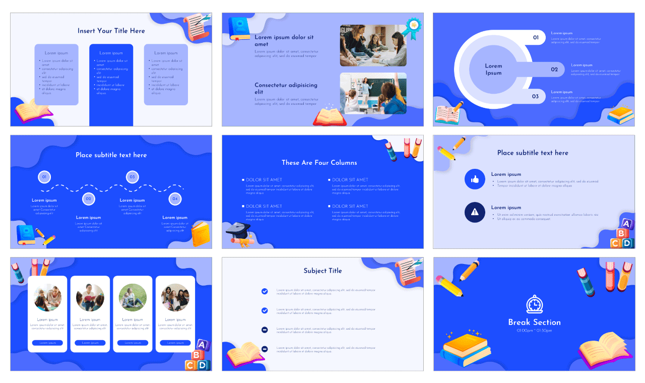 Literacy Day Google Slides PowerPoint Template Free Download