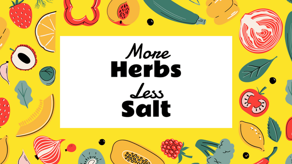 More Herbs Less Salt Free Google Slides PowerPoint Template