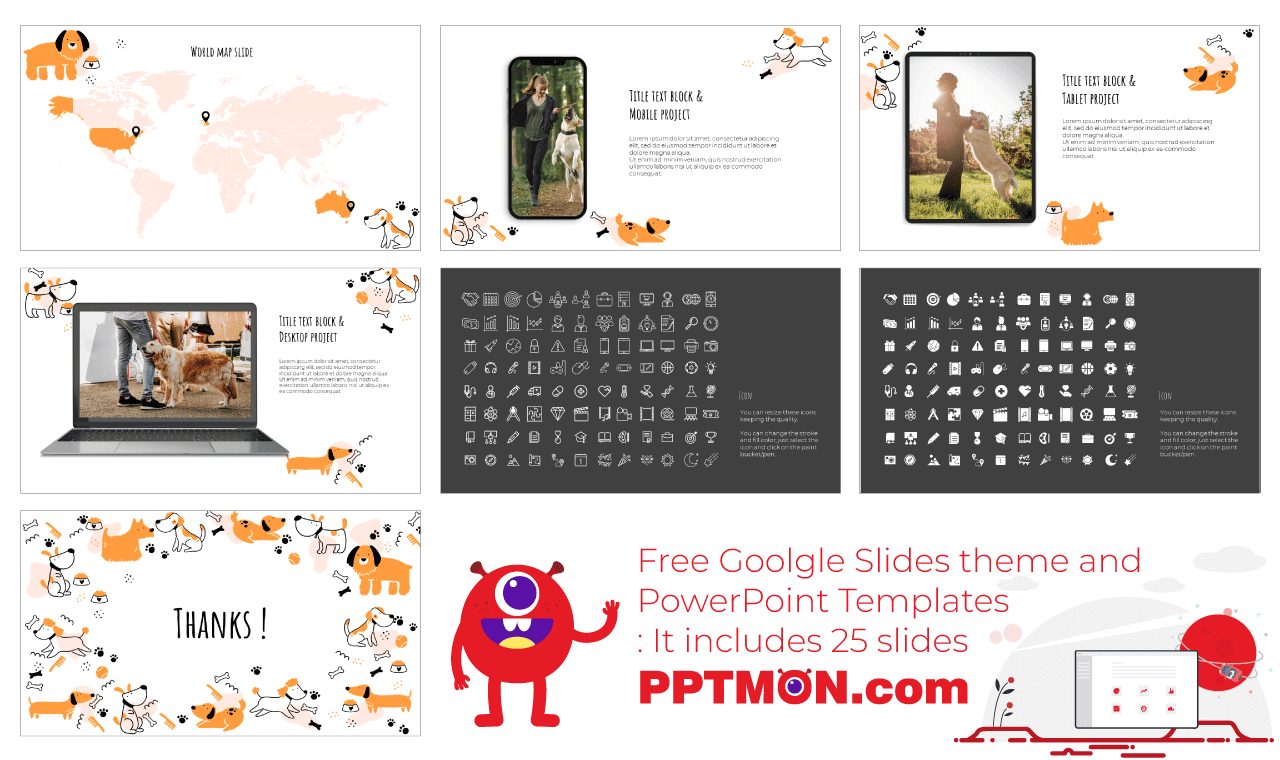 National Dog Day Presentation Background Design