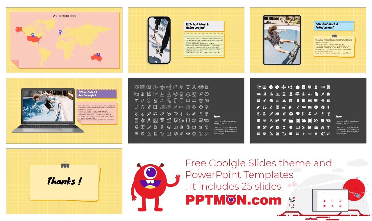 Simple Index Card Presentation Background Design