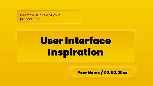 User Interface Inspiration Free Google Slides PowerPoint Template