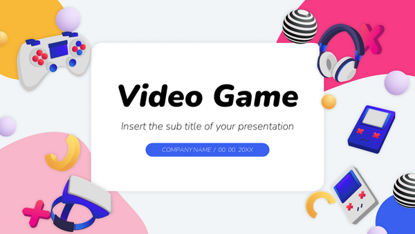 Video Game Free PowerPoint Template and Google Slides Theme