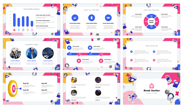 Video Game Free PowerPoint Template and Google Slides Theme