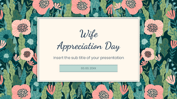 Wife Appreciation Day Free Google Slides PowerPoint Template