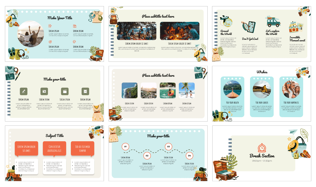 World Tourism Day Google Slides PowerPoint Template Free Download