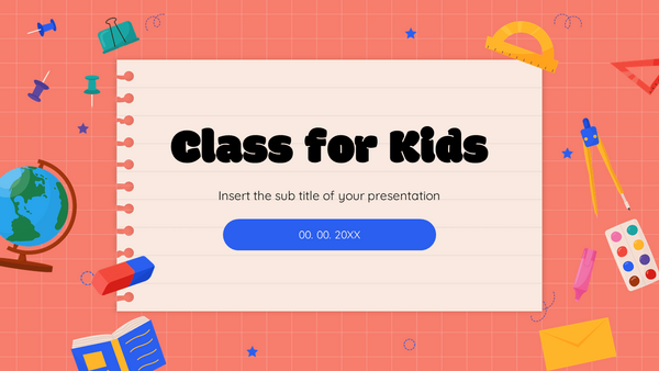 Class for Kids Free Google Slides Theme PowerPoint Template