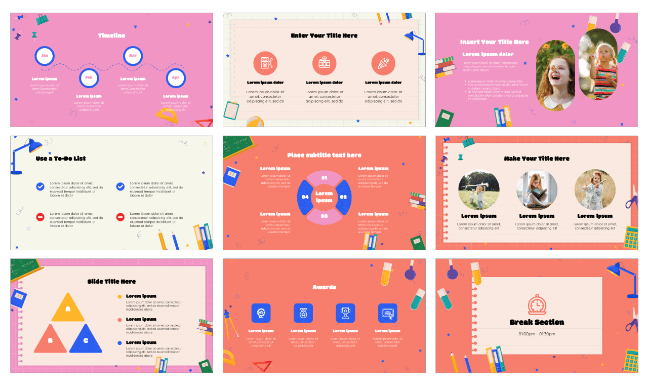 Class for Kids PowerPoint Template Free Download