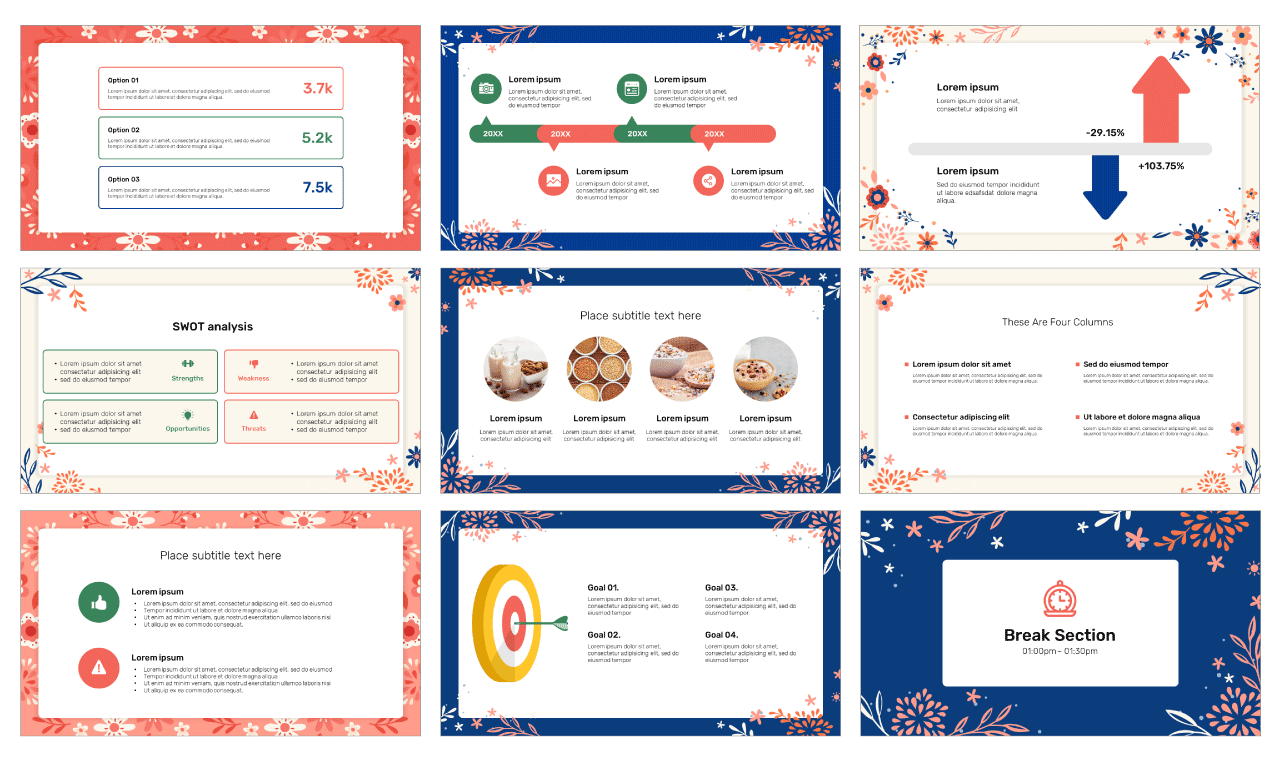 Gluten-Free Diet PowerPoint Template Free Download