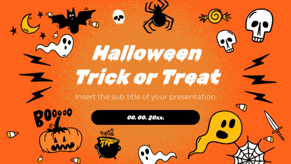 Halloween Trick or Treat Free Google Slides PowerPoint Template