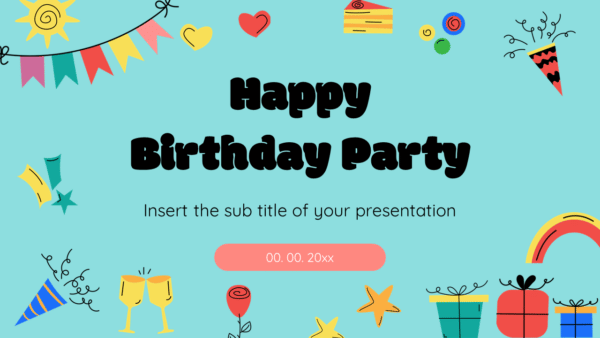 Happy Birthday Party Free Google Slides and PowerPoint Template