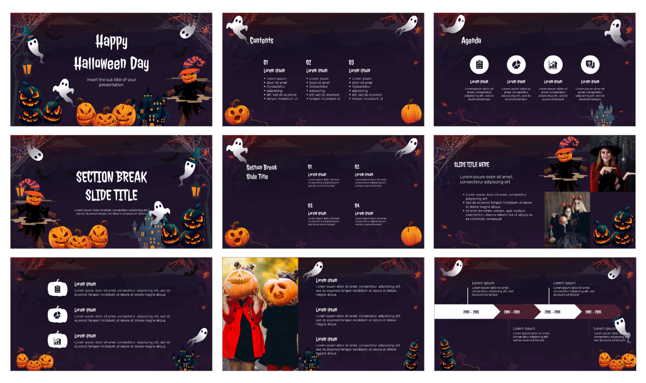 Happy halloween Day Free Google Slides Theme Template