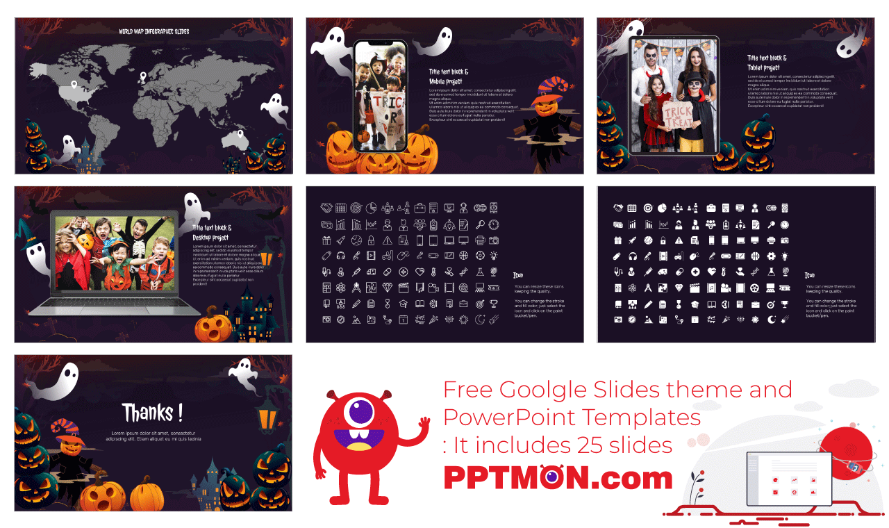 Happy halloween Day Presentation Background Design