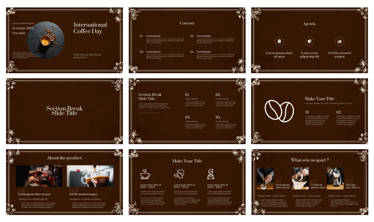 International Coffee Day Free Google Slides Theme Template