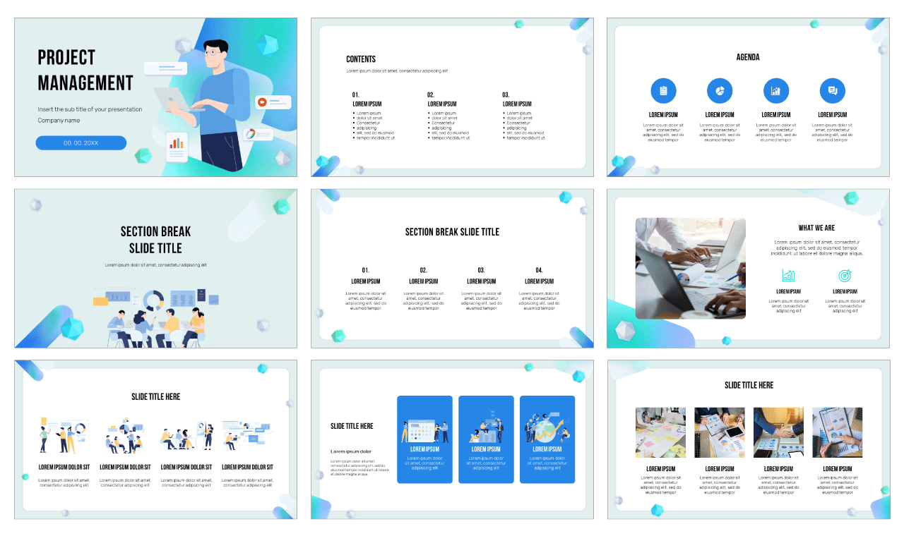 Project Management Free Google Slides and PowerPoint Template