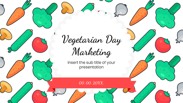 Vegetarian Day Marketing Google Slides PowerPoint Template