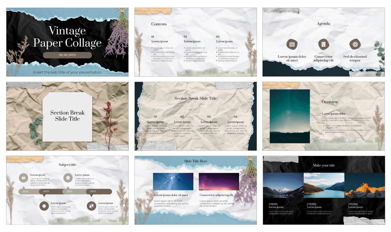 vintage-paper-collage-free-google-slides-powerpoint-template