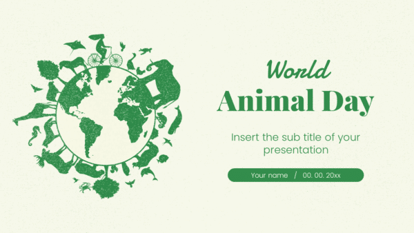 World Animal Day Free Google Slides Theme PowerPoint Template