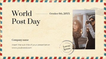World Post Day Free Google Slides Theme PowerPoint Template