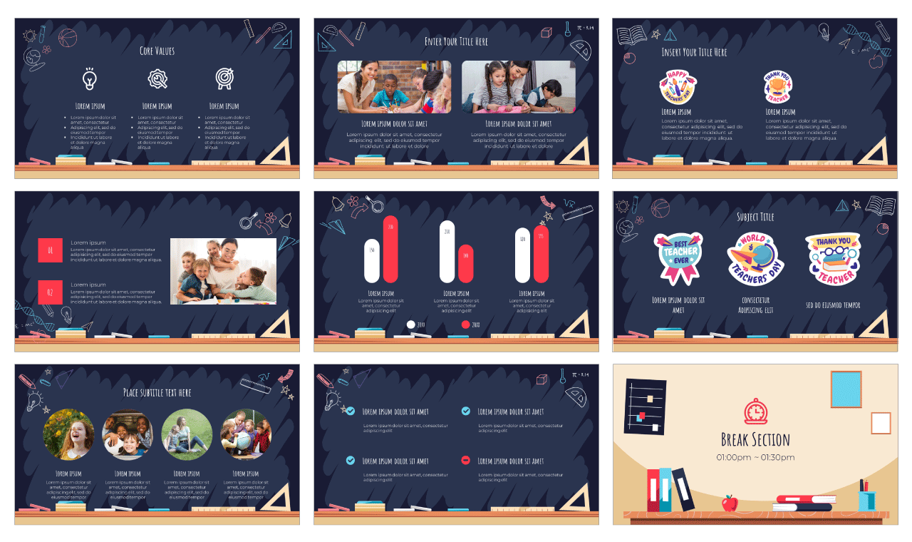 World Teachers Day PowerPoint Template Free Download