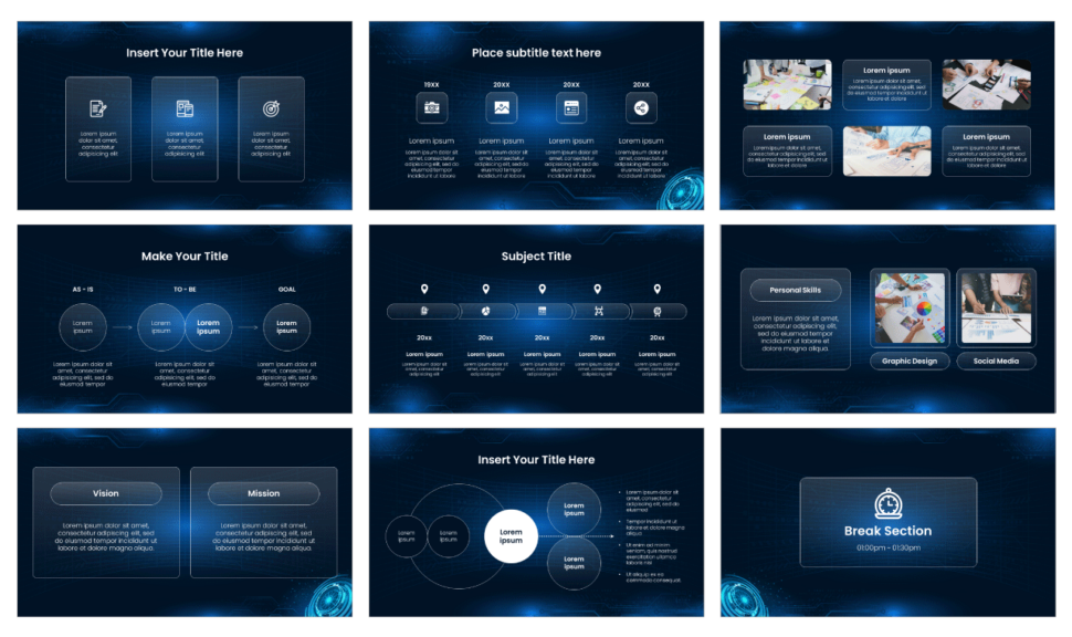 google slides data presentation template