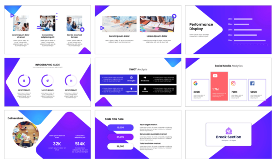 Business Planning Process Google Slides PowerPoint Template