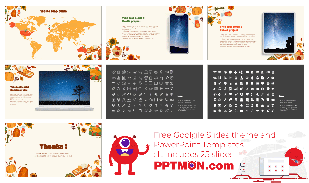 Celebration Thanksgiving Day Presentation Background Design