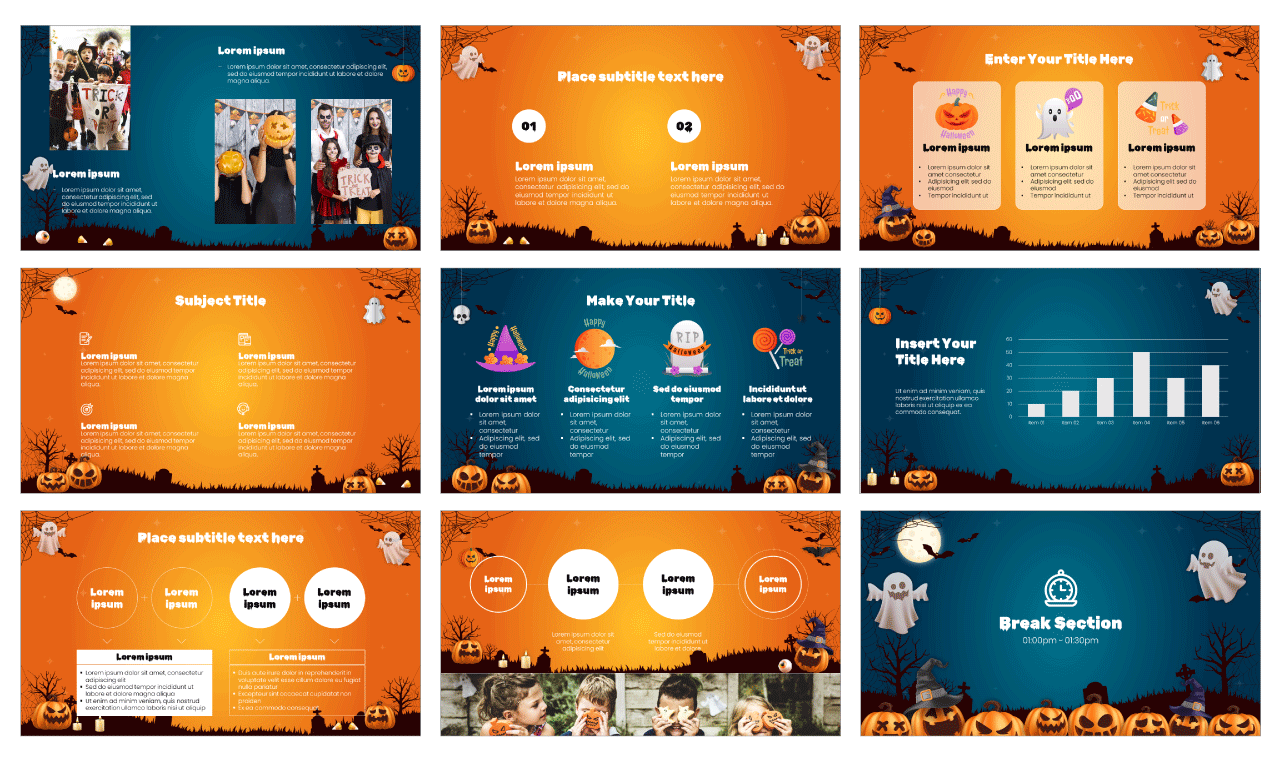 Halloween Spooky Night Party PowerPoint Template Free Download